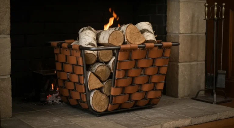 Kosz na drewno do kominka - jaki materiał, rozmiar i konstrukcję wybrać?