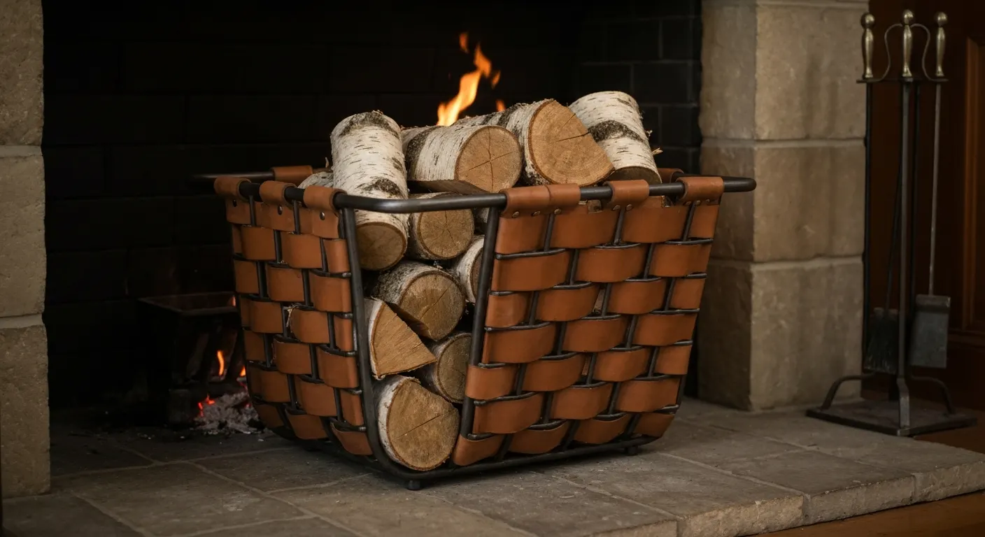 Kosz na drewno do kominka - jaki materiał, rozmiar i konstrukcję wybrać?