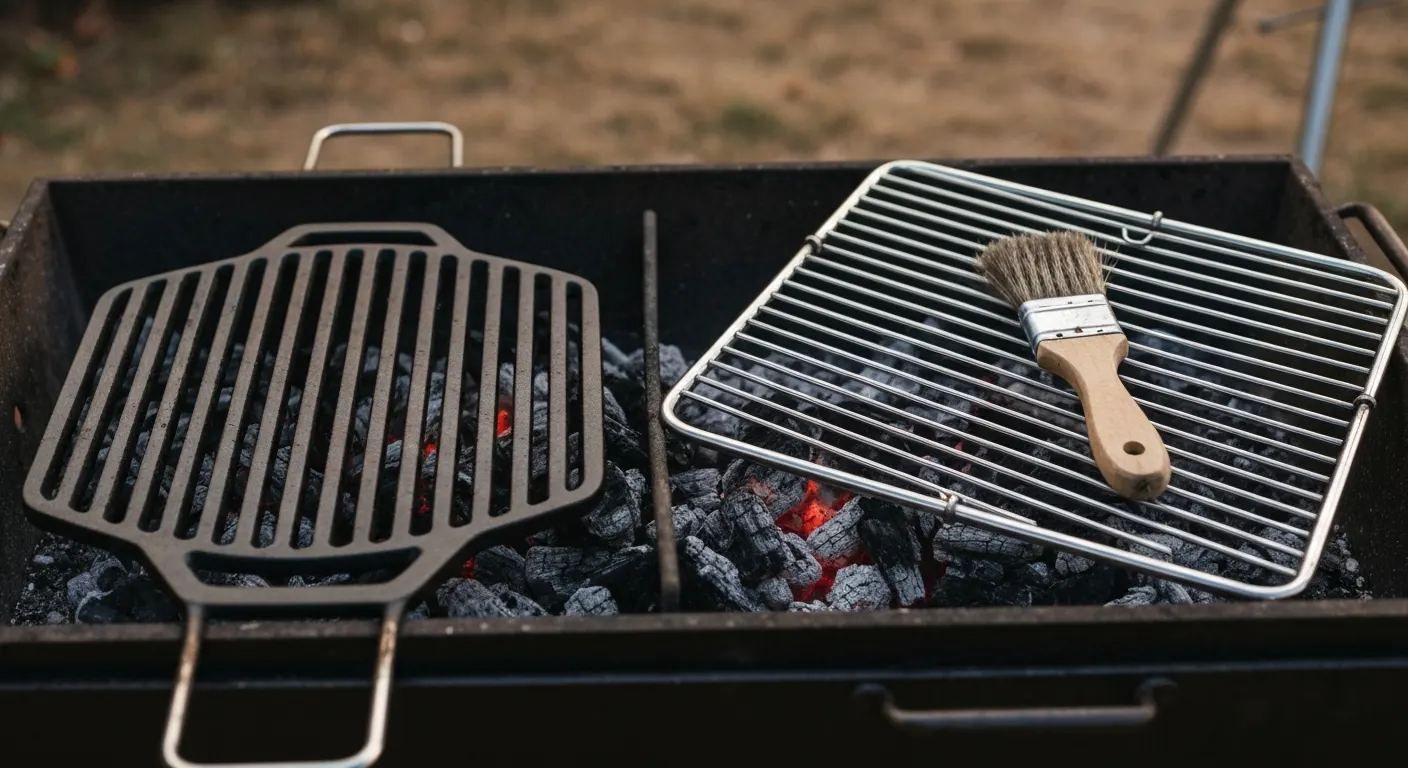 Ruszt żeliwny czy ze stali nierdzewnej - różnice w grillowaniu i pielęgnacji